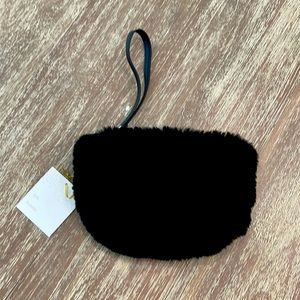 NEW, House of Harlow 1960 faux fur wristlet